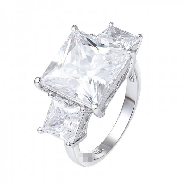 Женские кольца площади ААААА Циркон романтический кольцо для женщин 3 каменных кольца 