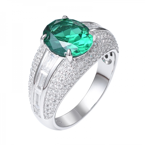 Оптовая высокое качество созданное рубиновое кольцо драгоценный камень 925 кольцо изысканные ювелирные изделия 