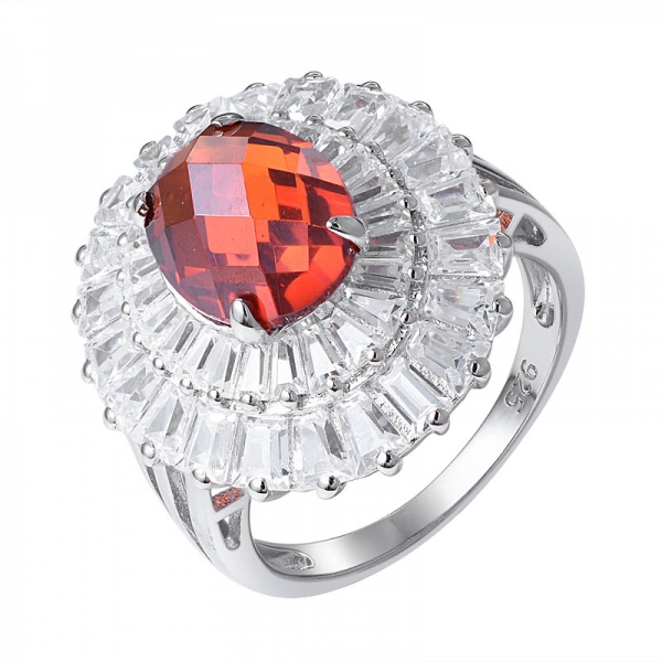 Женское обручальное кольцо из стерлингового серебра с овальным розовым опалом высокого качества 