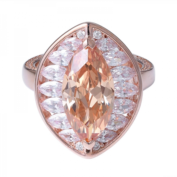 позолоченное кольцо с шампанским америка женские украшения шампанское бриллиантовое кольцо 