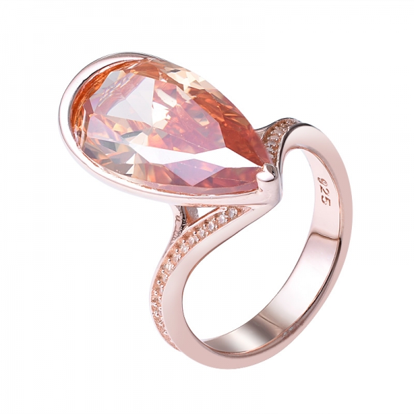 шампанское в форме капли воды оптом cz кольцо из розового золота с камнями 