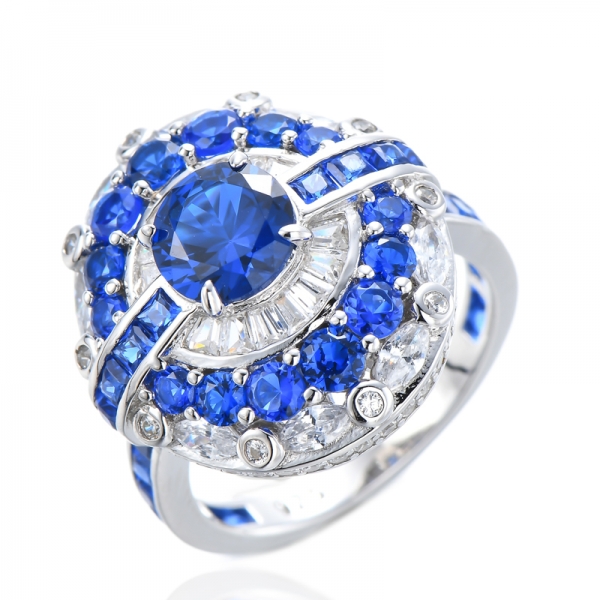 Кольцо из стерлингового серебра 1,2 карата Круглая огранка Супер светло-розовый камень CZ Современная классика Halo Помолвочное кольцо 